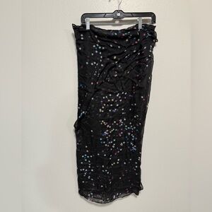 Women’s Black Polka Dot Scarf – One Size